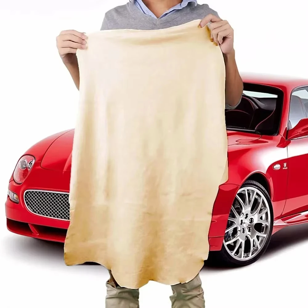 Golf Towel - Natural Chamois Leather Car Washing Towels