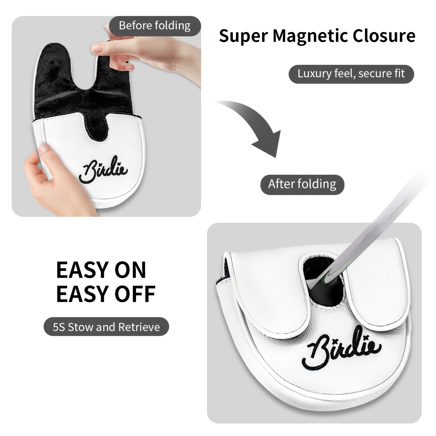 1pc White Parrot Embroidery Ma - Golf Putter review and price