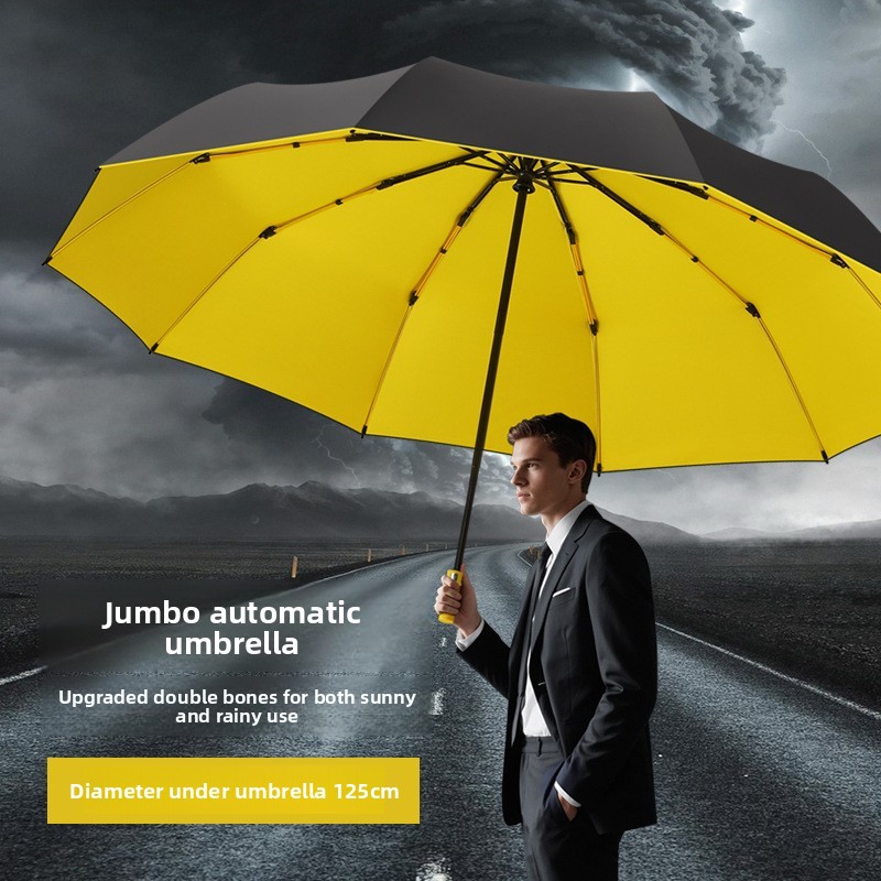 125CM Triple Fold Double Layer - Golf Umbrella Large review and price