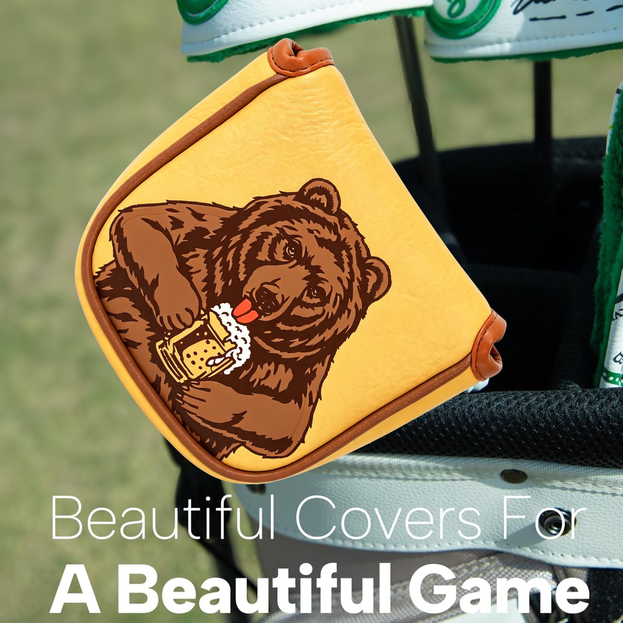 Skull Embroidered Golf Mallet  - Golf Putter review and price