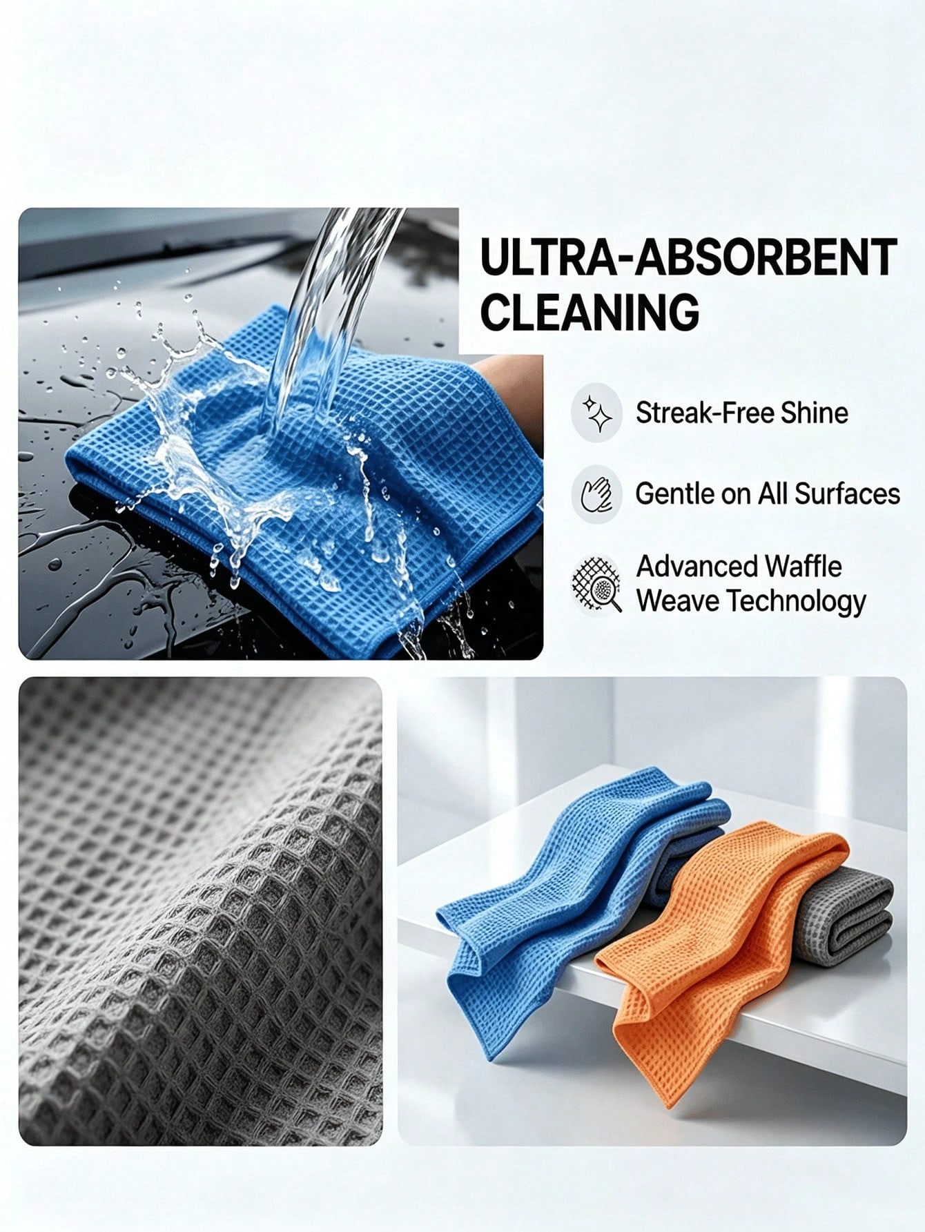 40x40cm Microfiber Suede Car G - Golf Towel review and price